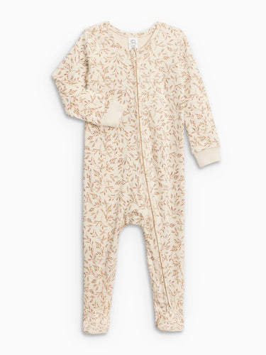 Colored Organics Peyton Zipper Sleeper, Opal Floral